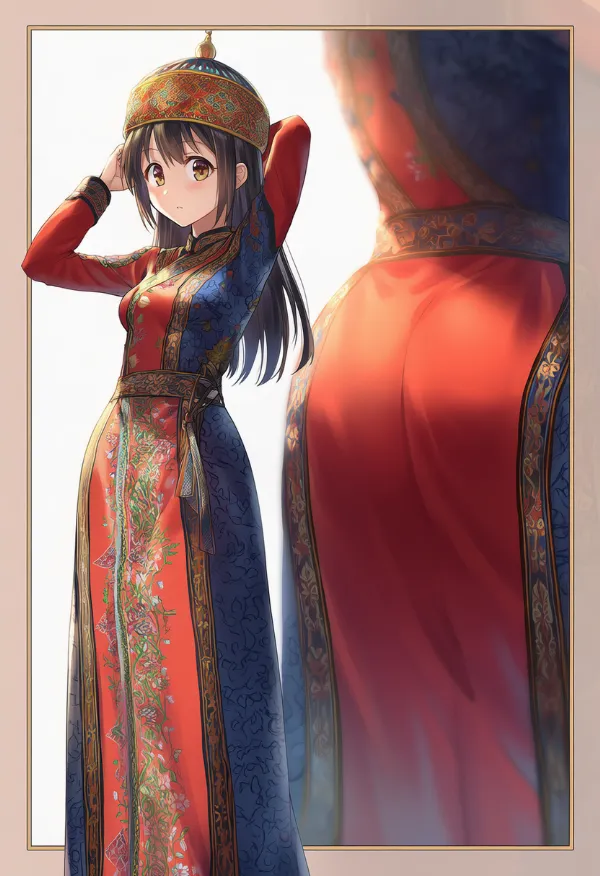 モンゴルの民族衣装のプロンプト｜AIイラスト作例