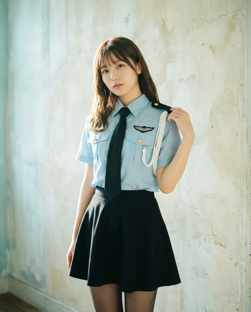 ミニスカ空軍制服|Nano Banana用コスプレプロンプト