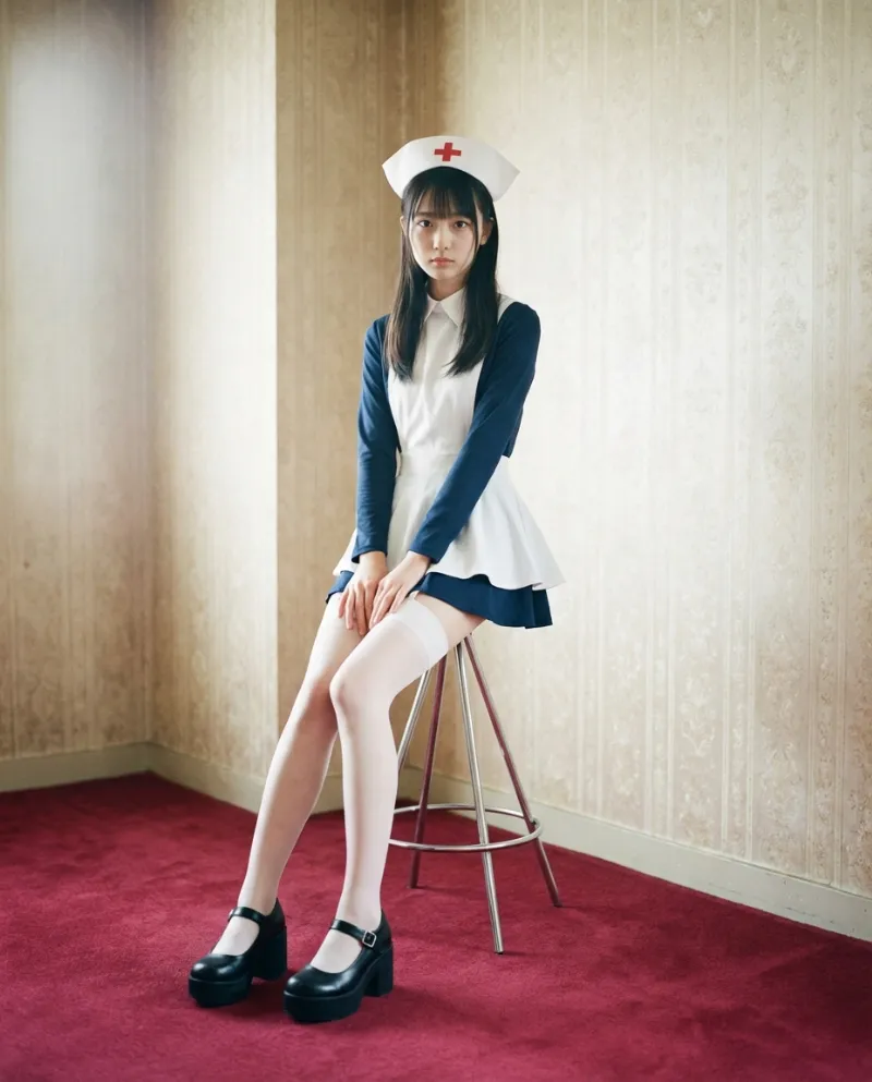 白ネイビークラシックナース|Nano Banana用コスプレプロンプト