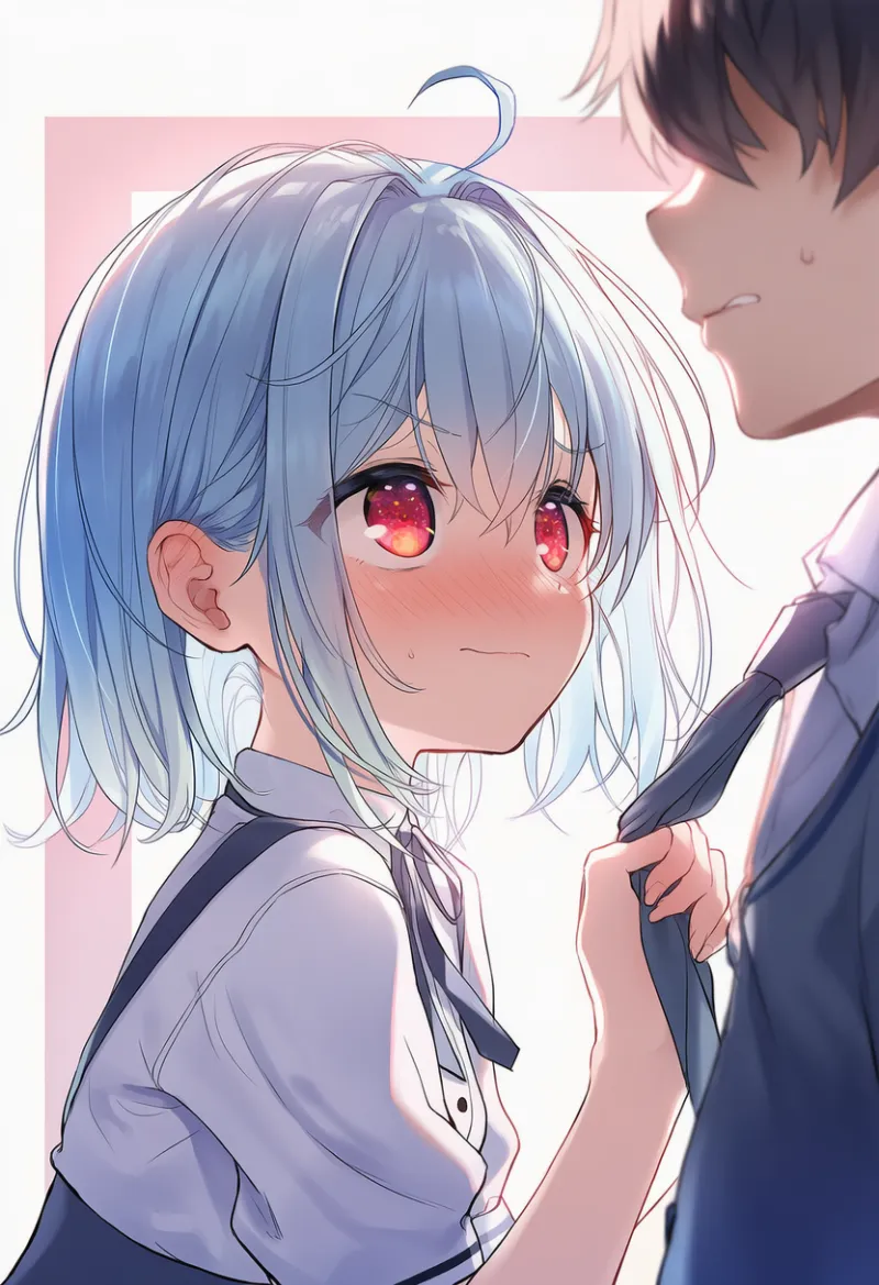 ネクタイを掴むAIイラスト|プロンプト紹介