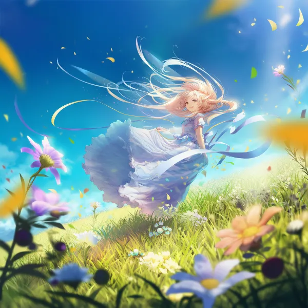 のプロンプト紹介｜花のAIイラスト