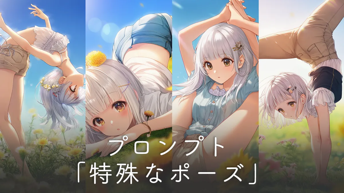 特殊なポーズのプロンプト集（知っ得）【NovelAI】
