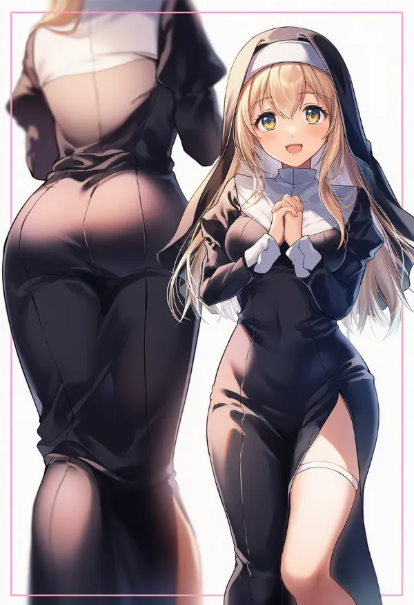 修道女服の服装プロンプト|AIイラスト