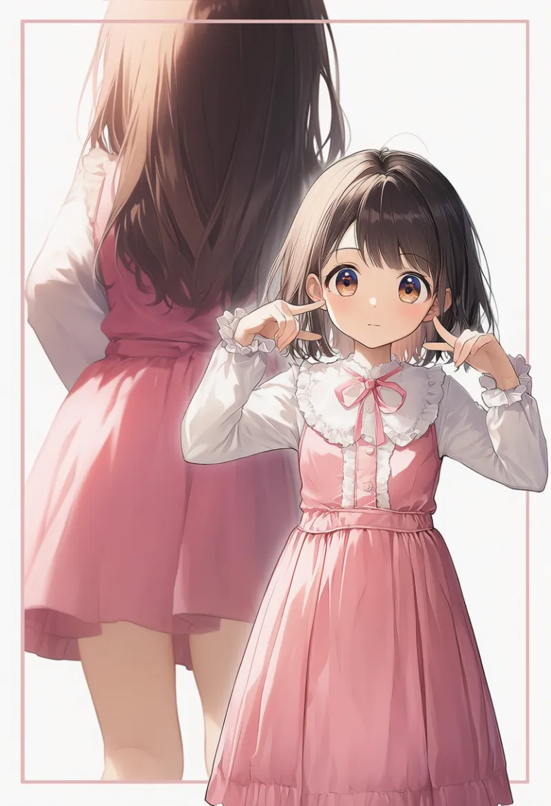 オールドスクールロリータのプロンプトとAIイラスト作例