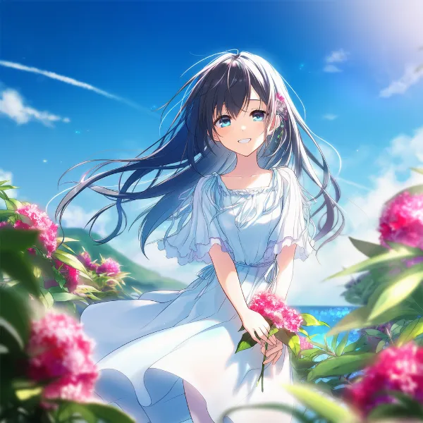 キョウチクトウのプロンプト紹介｜熱帯・エキゾチック系の花・AIイラスト