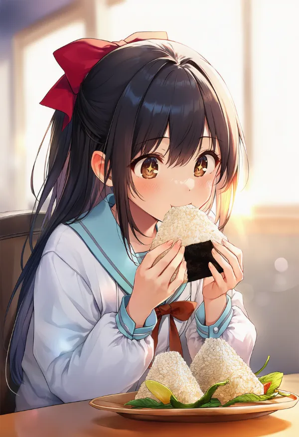 おにぎりのAIイラスト｜プロンプト紹介