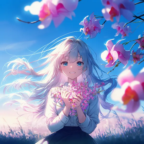 蘭（ラン）のプロンプト紹介｜熱帯・エキゾチック系の花・AIイラスト