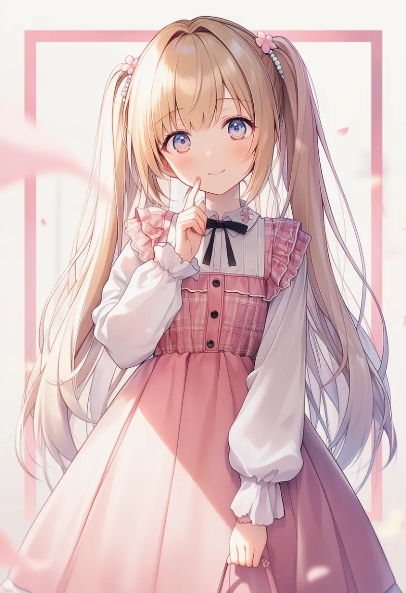 淡い色の服｜ゆめかわいいコーデのプロンプト（AIイラスト）