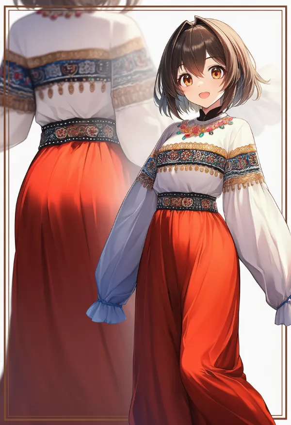 パナマの民族衣装のプロンプト｜AIイラスト作例