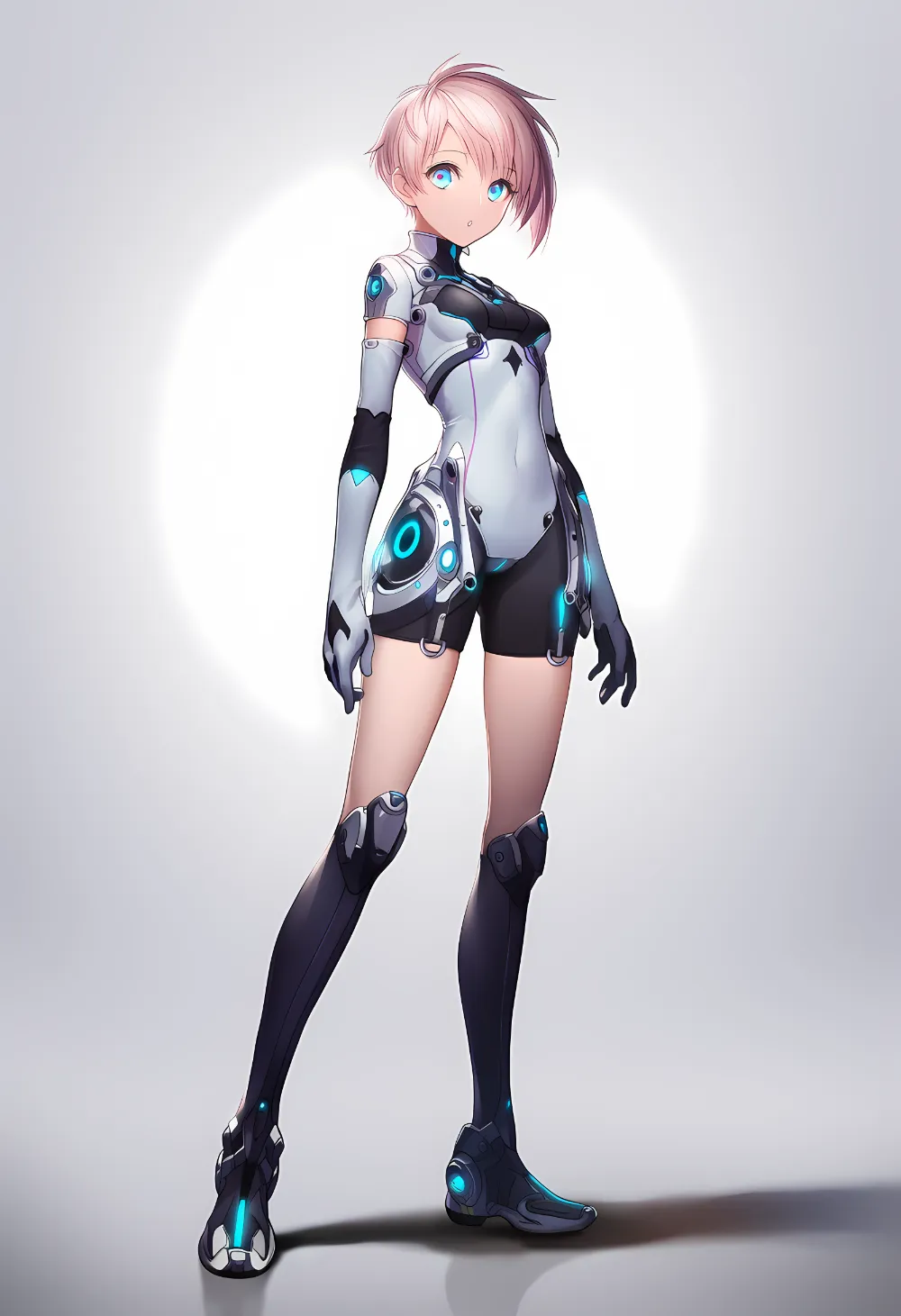 休めの立ちポーズのプロンプト｜AIイラスト