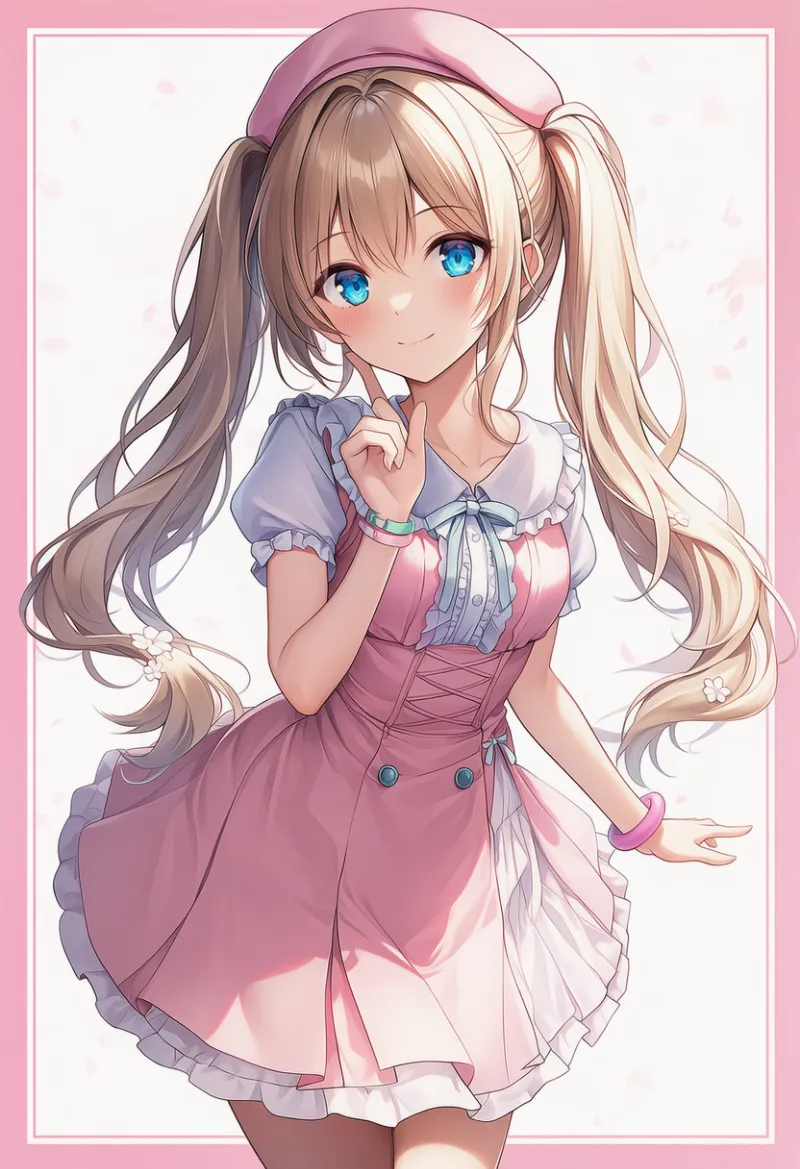 パステルカラーの服｜ゆめかわいいコーデのプロンプト（AIイラスト）