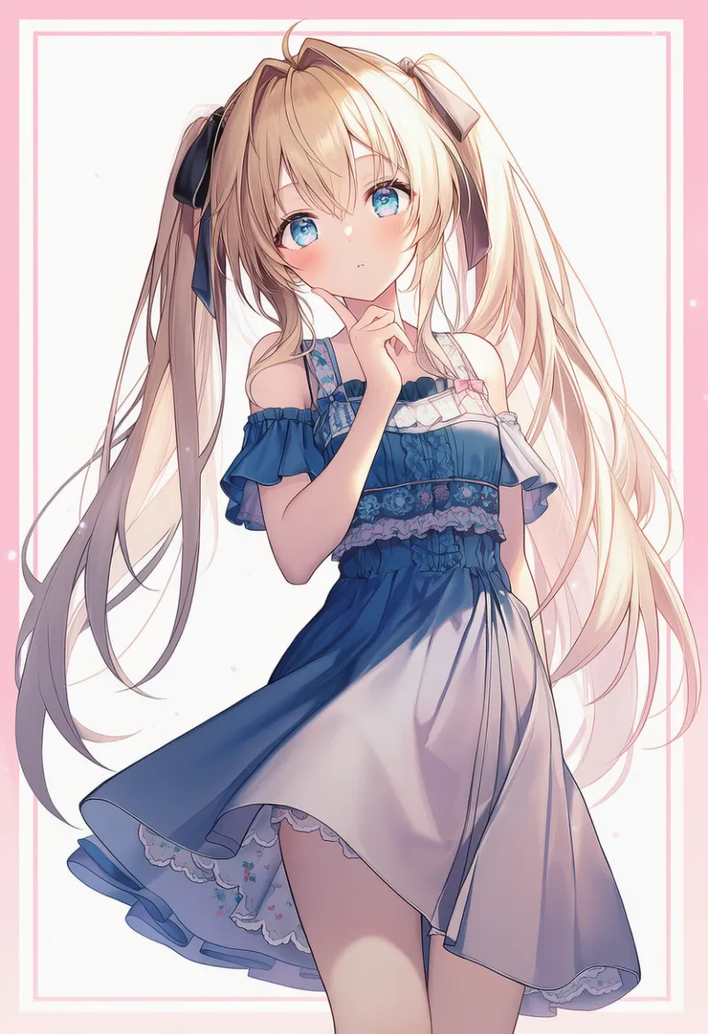 模様が入った服｜ゆめかわいいコーデのプロンプト（AIイラスト）