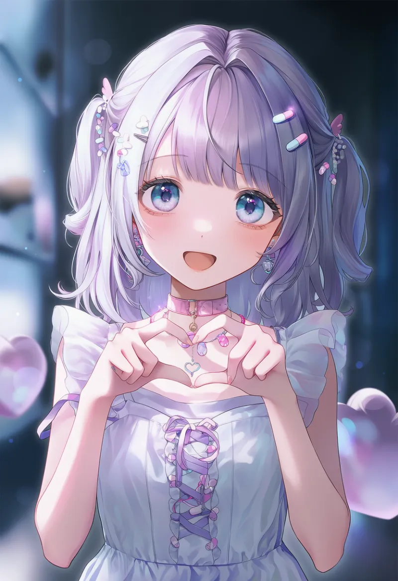 薬のピルの髪飾りのAIイラスト|病みかわいいファッションアイテムのプロンプト紹介