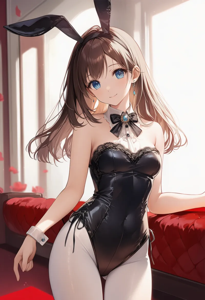 バニーガールスタイル（レオタード）のAIイラスト｜プロンプト紹介