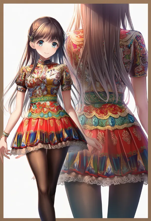 ポーランドの民族衣装のプロンプト｜AIイラスト作例