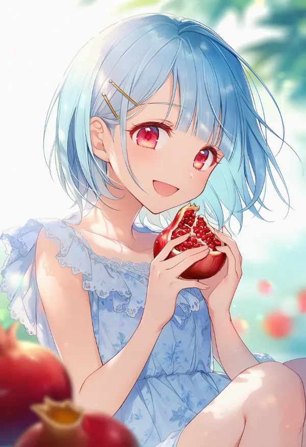 ザクロのAIイラスト｜プロンプト紹介