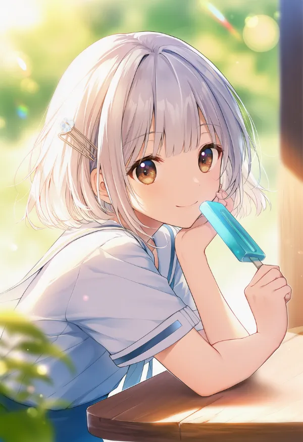 アイスキャンディーのAIイラスト｜プロンプト紹介