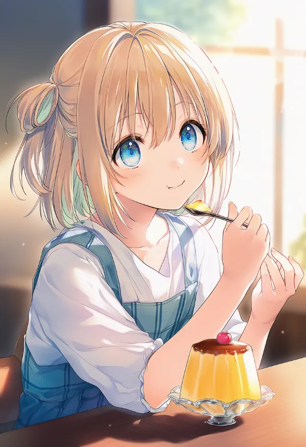 プリンのAIイラスト｜プロンプト紹介