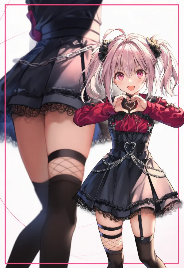 パンクロリータ系ファッションの服装プロンプト|AIイラスト