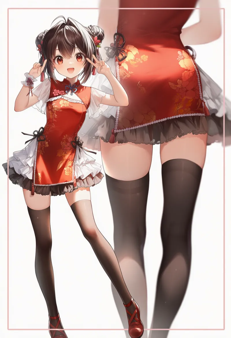 中華ロリータのプロンプトとAIイラスト作例