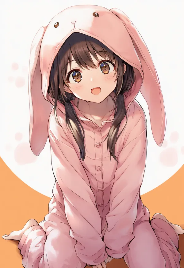 ウサギの動物コスプレのプロンプト｜AIイラスト