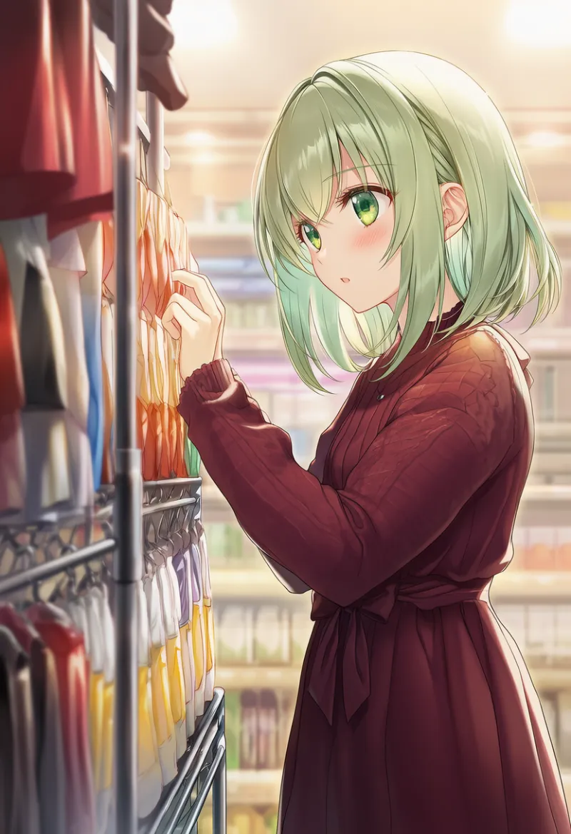 商品ラックのAIイラスト作例とプロンプト紹介