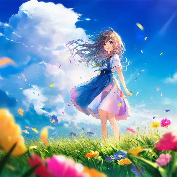 ラナンキュラスのプロンプト紹介｜野花・AIイラスト