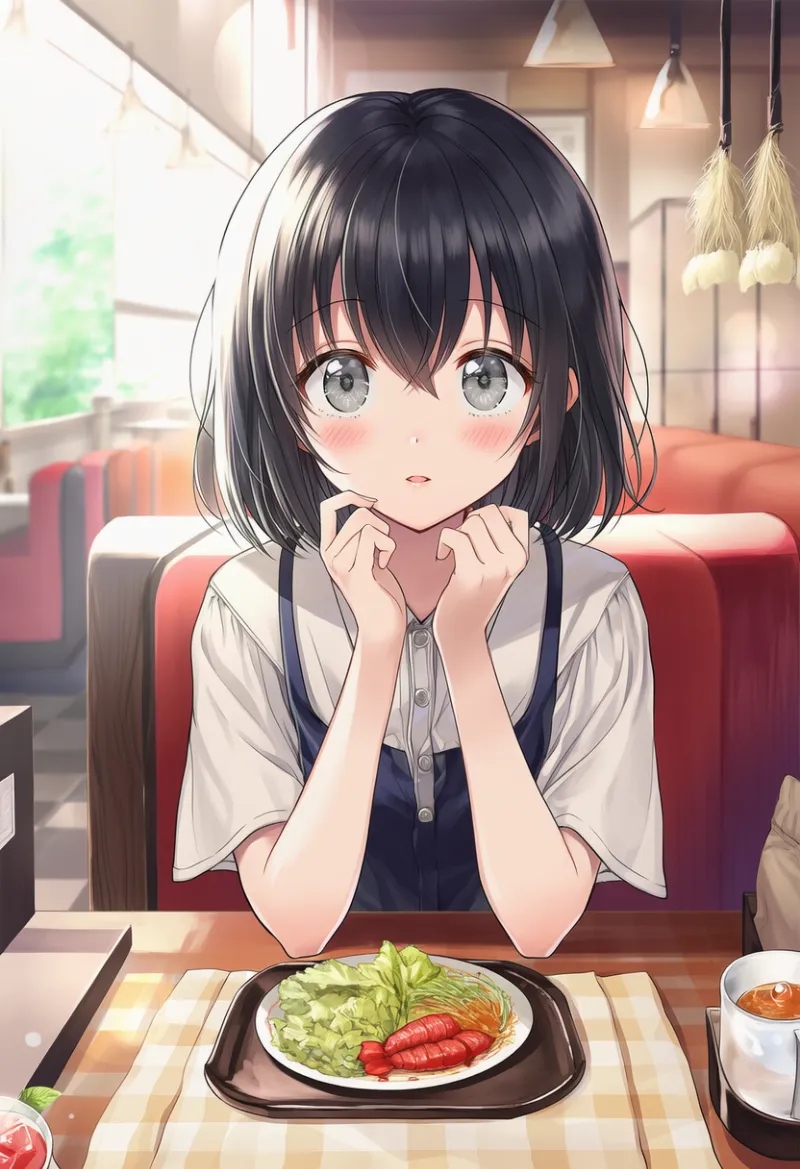 レストランの店内のAIイラスト作例とプロンプト紹介