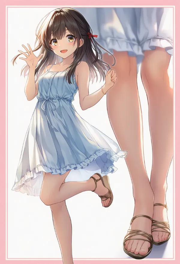 サンダルのプロンプト|AIイラスト