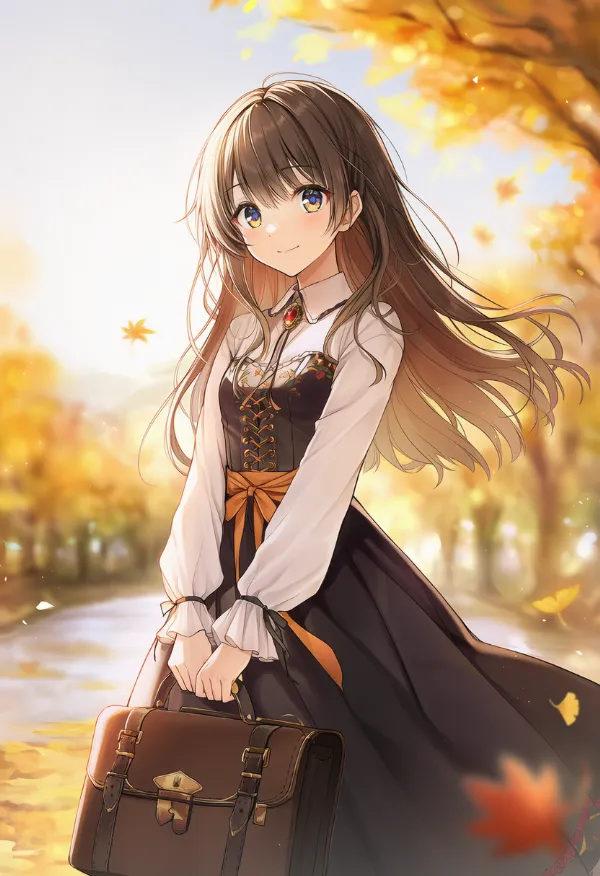 お嬢様ファッション|サッシュ(腰帯)のプロンプトとAIイラスト