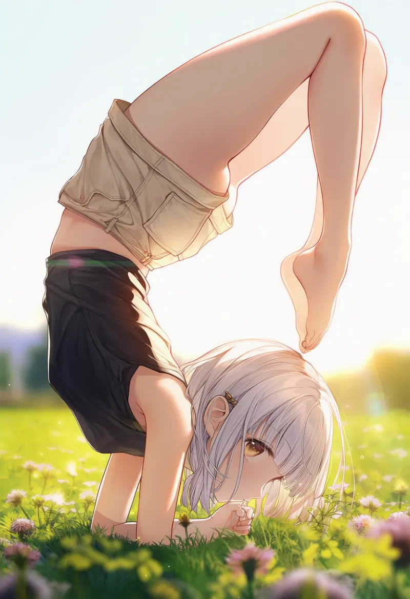 スコーピオンのポーズのAIイラスト|プロンプト紹介