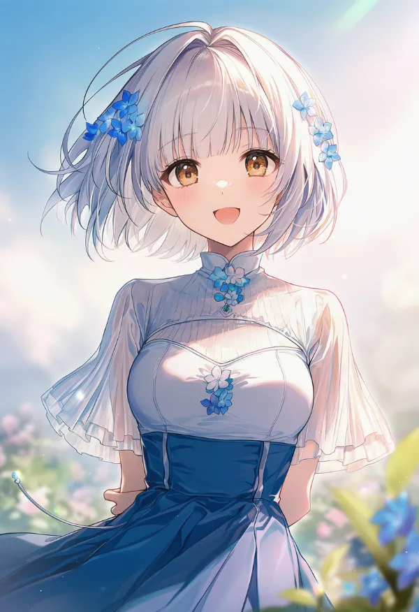 透け素材でカットアウト風に見える服のプロンプトとAIイラスト