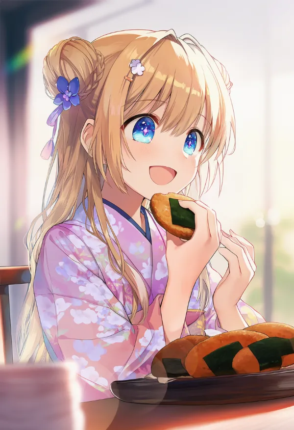 煎餅のAIイラスト｜プロンプト紹介