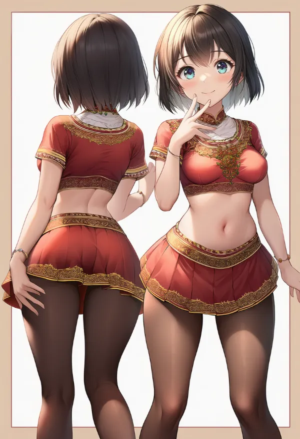 セルビアの民族衣装のプロンプト｜AIイラスト作例