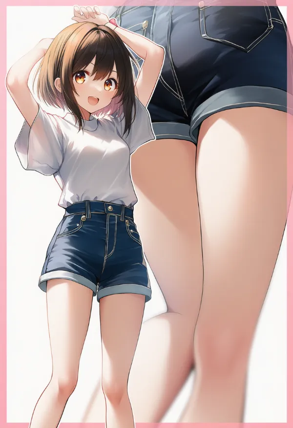 ショートパンツの服装プロンプト|AIイラスト