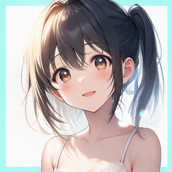 サイドポニー|髪型プロンプト