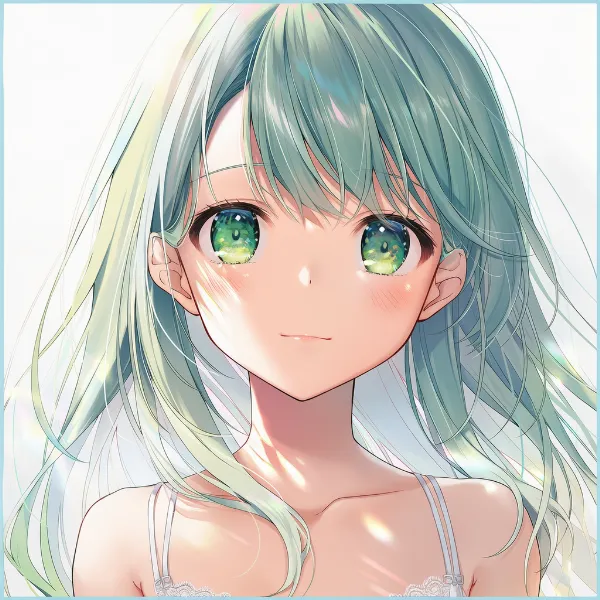 横髪|髪型プロンプト