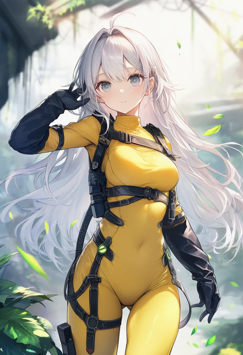 体にフィットする防護服|プロンプト紹介・AIイラスト