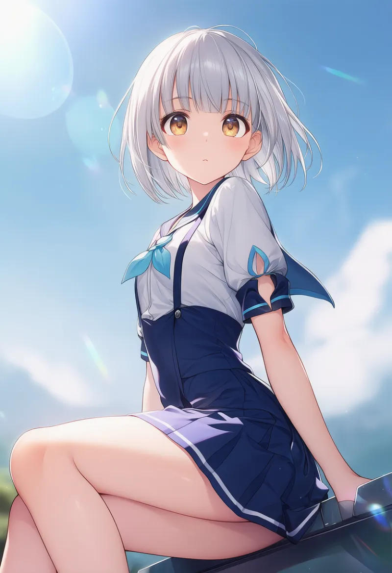 スリット入りの袖のプロンプトとAIイラスト