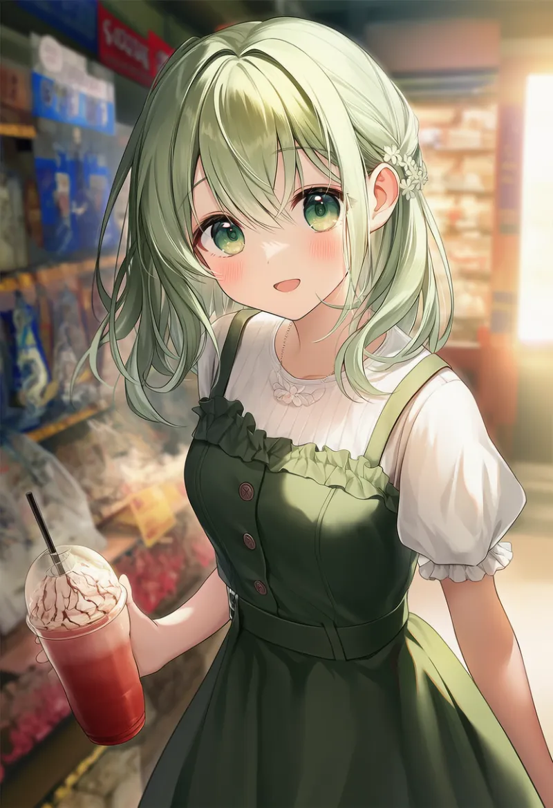 お土産屋の店内のAIイラスト作例とプロンプト紹介