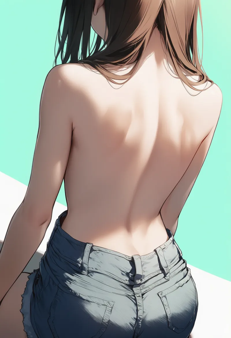 背骨の突起のAIイラストとプロンプト紹介