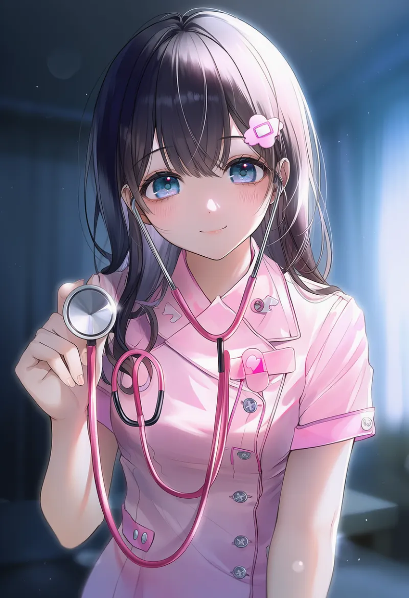 聴診器のAIイラスト|病みかわいいファッションアイテムのプロンプト紹介