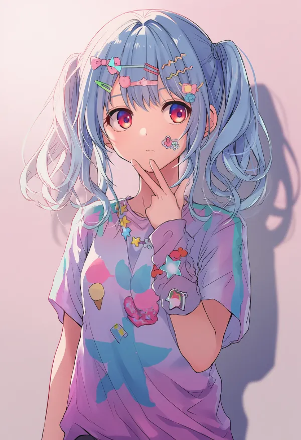 服にステッカー|デコラファッション用のプロンプトとAIイラスト