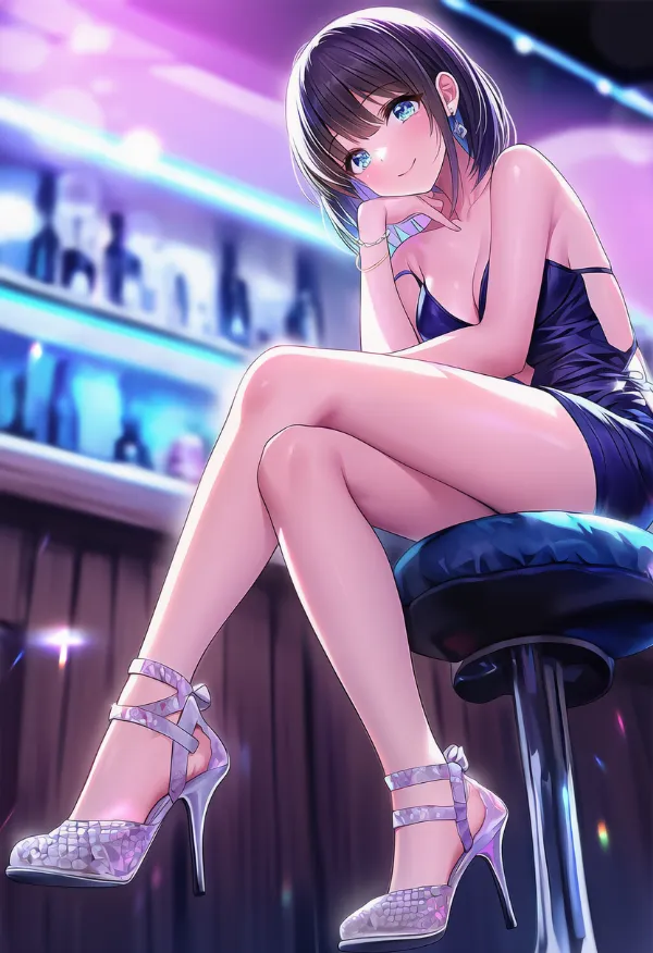 ストラップ付きヒールのプロンプトとAIイラスト