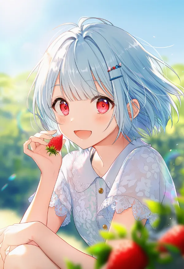 いちごのAIイラスト｜プロンプト紹介