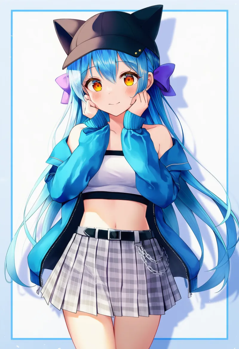 白チューブトップ×ショートジャケットのストリートコーデ｜ストリートファッションのプロンプト