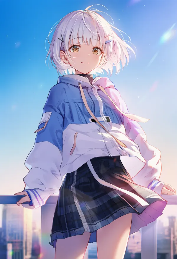 ミニスカスタイルのストリートファッションのAIイラストとプロンプト紹介