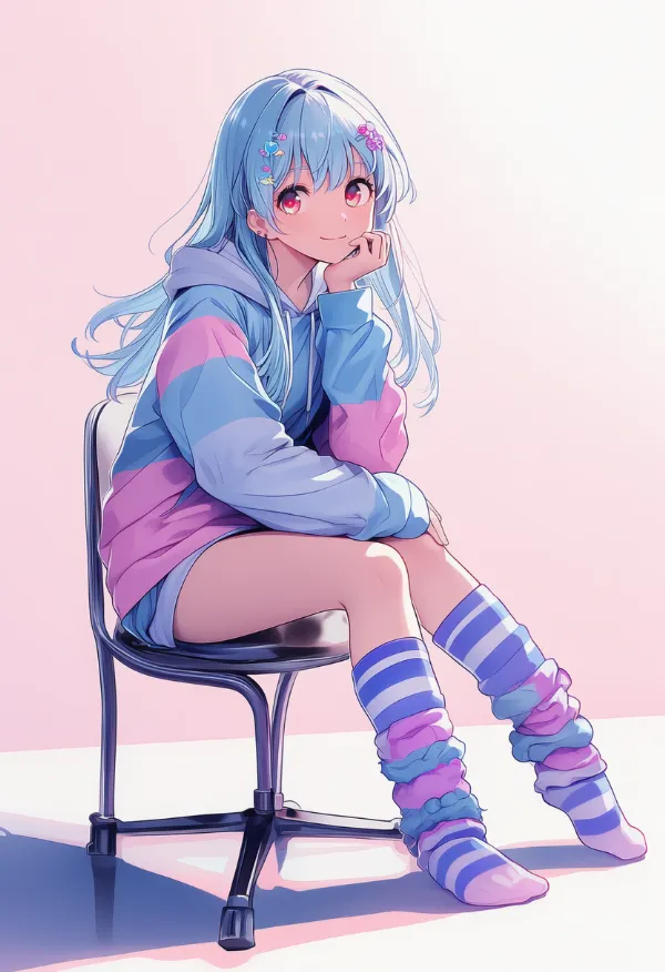 レッグウォーマー|デコラファッション用のプロンプトとAIイラスト