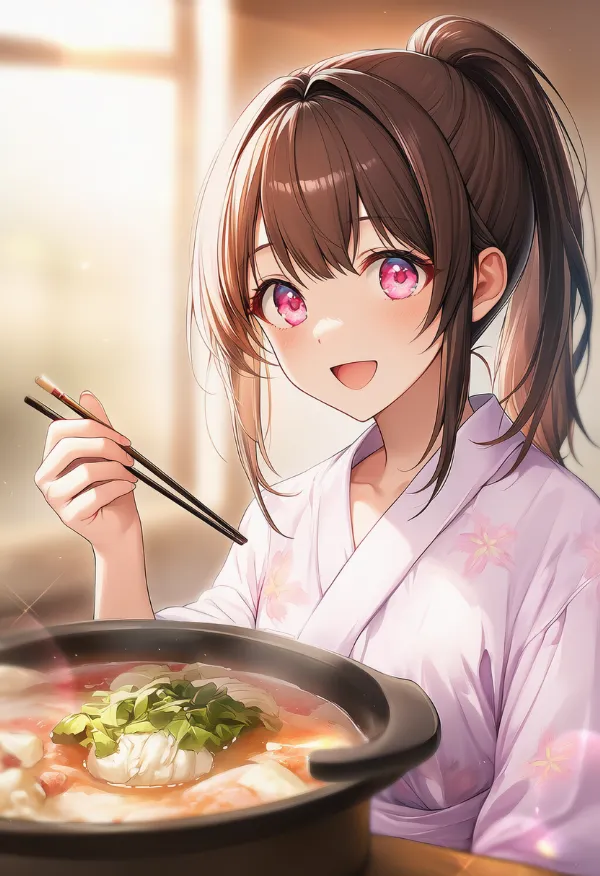 すき焼き（鍋料理）のAIイラスト｜プロンプト紹介