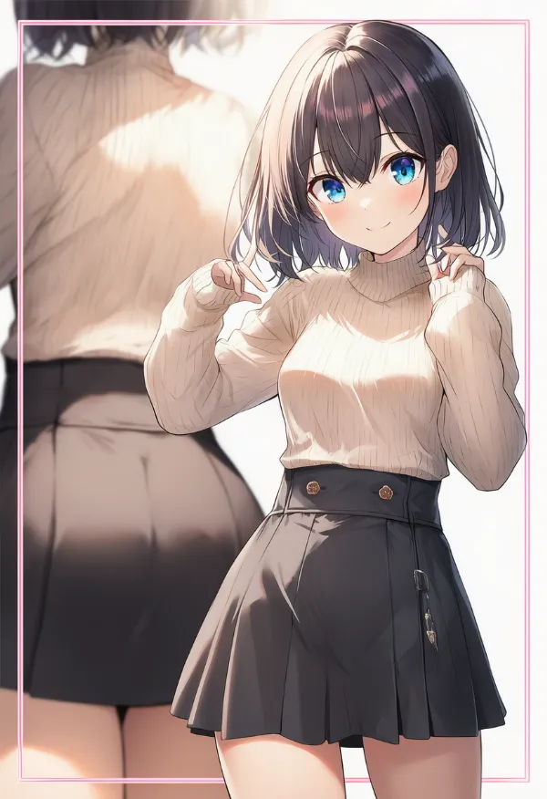 セーターの服装プロンプト|AIイラスト